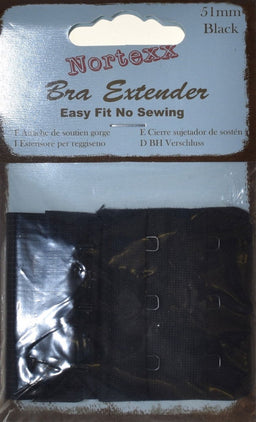 NE-51X - NORTEXX BRA EXTENDER 51 mm BLACK