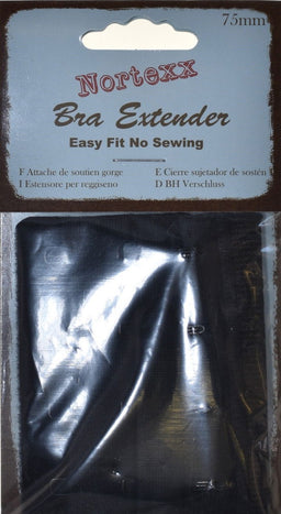 NE-75X - NORTEXX BRA EXTENDER 75 mm BLACK
