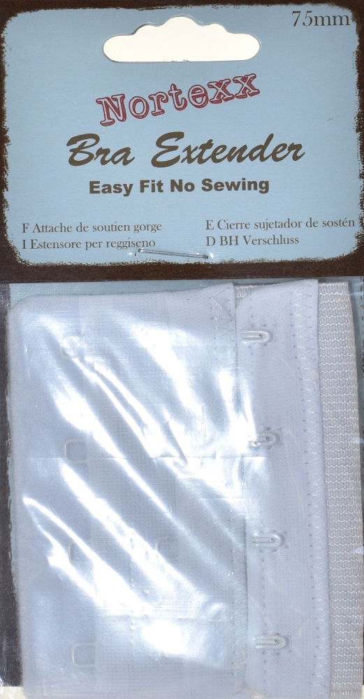 NE-75 - NORTEXX BRA EXTENDER 75 mm WHITE