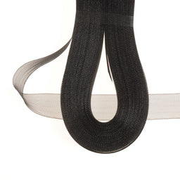 NHS-25X - 25mm BLACK NYLON HORSEHAIR WRAP X 50m