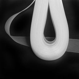 NHS-25 - 25mm WHITE NYLON HORSEHAIR WRAP X 50m