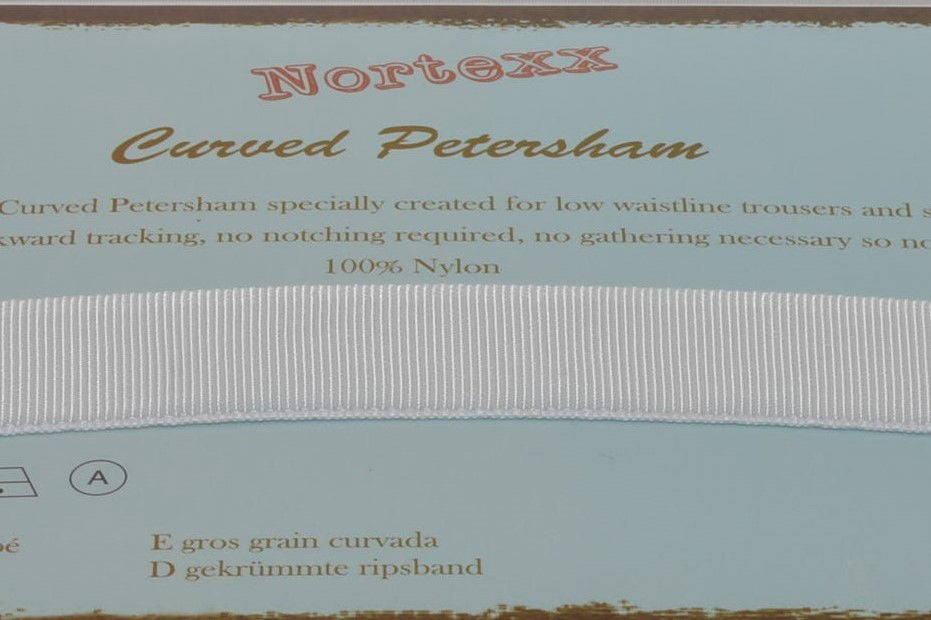 NPC-1 - NORTEXX CURVED PETERSHAM 40m x 25 mm WHITE