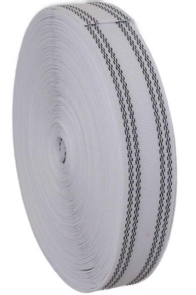 NPS-1 - NORTEXX STRAIGHT PETERSHAM 25m x 25 mm WHITE
