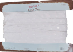 NPT-3 - NORTEX SNAPTAPE 2.5mm SPACE x18mm DP WHITE