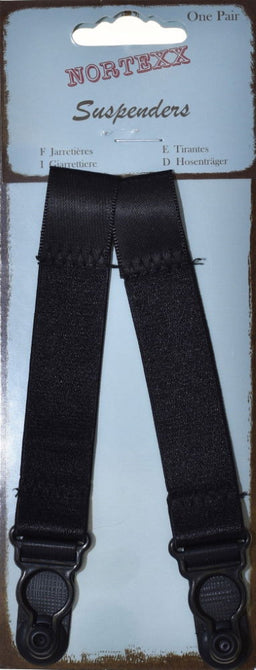 NSS-6X - NORTEXX SUSPENDERS SLIP-ON (PAIR) BLACK