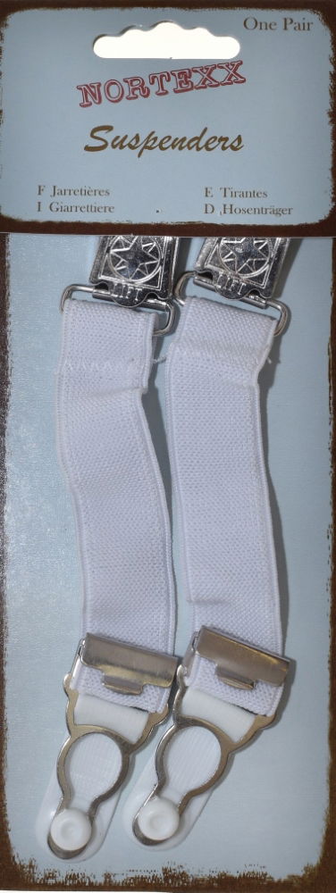 NSS-8 - NORTEXX SUSPENDERS CLIP-ON/ADJ (PAIR) PT METAL