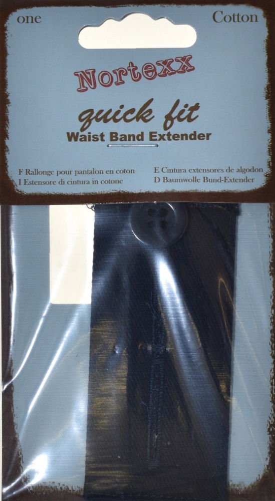 NTB-1 - QUICK FIT WAISTBAND EXTEND BUTTON BLACK