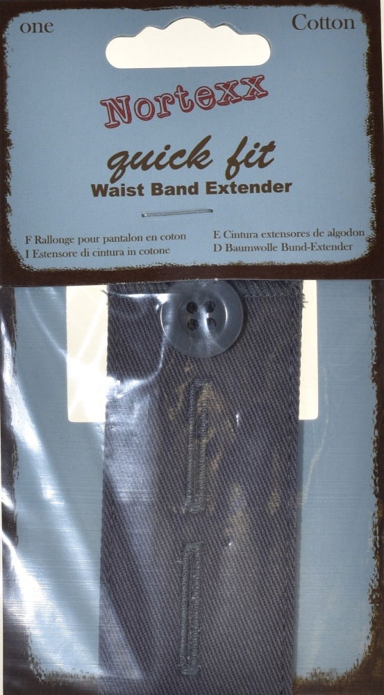 NTB-3 - QUICK FIT WAISTBAND EXTEND BUTTON GREY