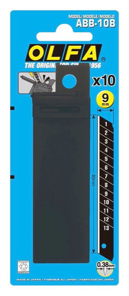 OLF-ABB10B - EXCEL BLACK ULTRA SHARP BLADE (PACK OF 10) 9mm