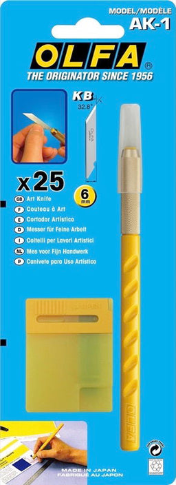 OLF-AK1 - STANDARD ART AND GRAPHICS KNIFE CUTTER + 25 BLADES