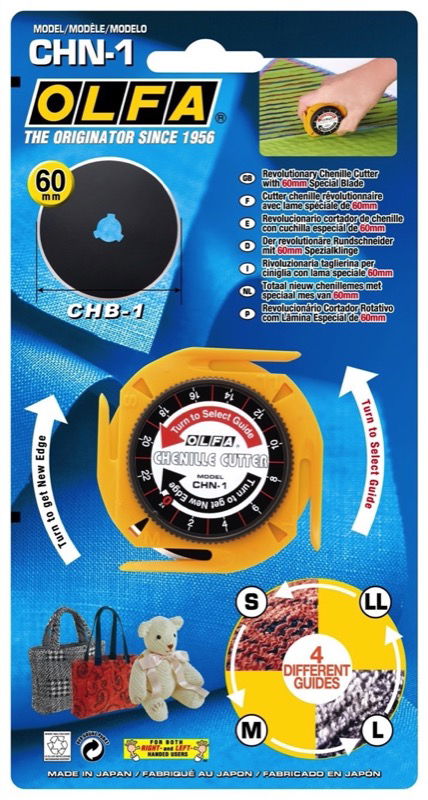 OLF-CHN1 - CHENILLE CUTTER WITH 4 CHANNEL GUIDE 60mm