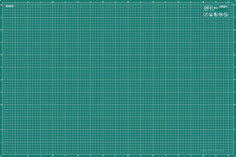 OLF-cmA1-RC - DOUBLE SIDED MULTI PURPOSE CUTTING MAT SELF HEALING 92X61 cm