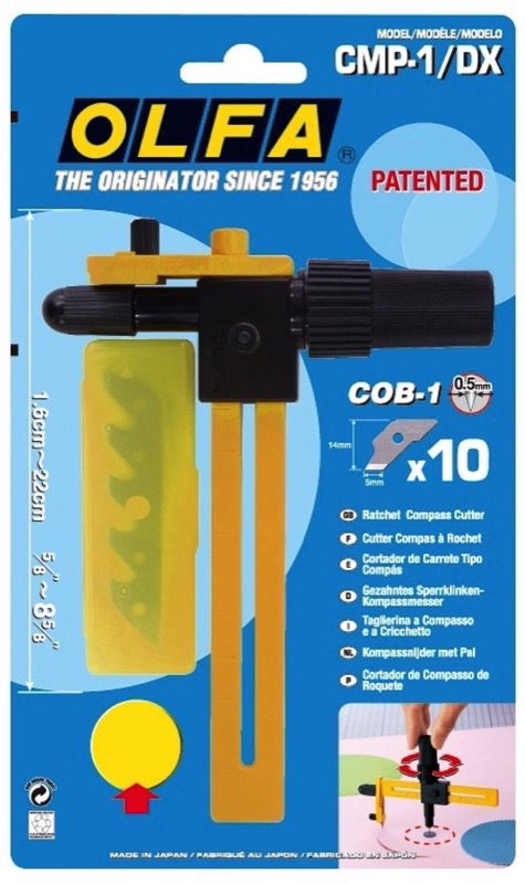 OLF-cmP1DX - DELUXE COMPASS CUTTER WITH RATCHET SYSTEM (1.6cm - 22cm DIA)