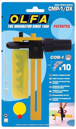 OLF-cmP1DX - DELUXE COMPASS CUTTER WITH RATCHET SYSTEM (1.6cm - 22cm DIA)