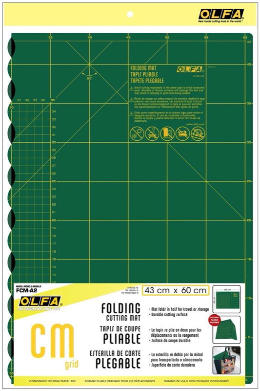 OLF-FcmA2 - SELF HEALING FOLDING MULTI PURPOSE CUTTING MAT 62 X 45 cm