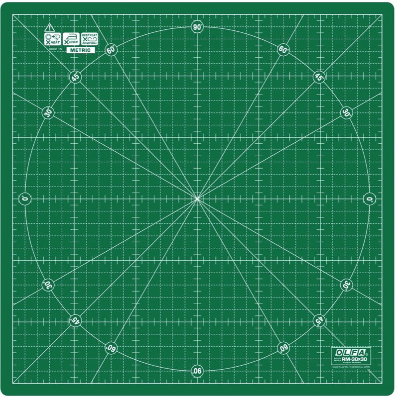 OLF-RM3030 - SELF HEALING ROTATING CUTTING MAT 30cm X 30cm