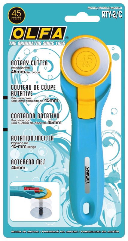 OLF-RTY2CA - QUICK REPLACE ROTARY CUTTER 45mm - AQUA HANDLE