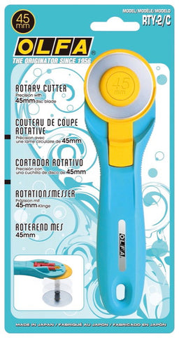 OLF-RTY2CA - QUICK REPLACE ROTARY CUTTER 45mm - AQUA HANDLE