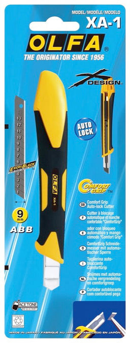 OLF-XA1 - X DESIGN AUTO LOCK SNAP CUTTER WITH POCKET CLIP & BLADE 9mm