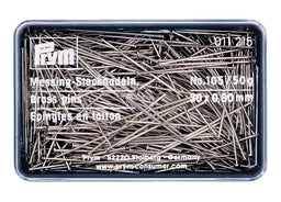 P011215 - Straight Pins Brass 105 silver 0.80x30mm x 50g