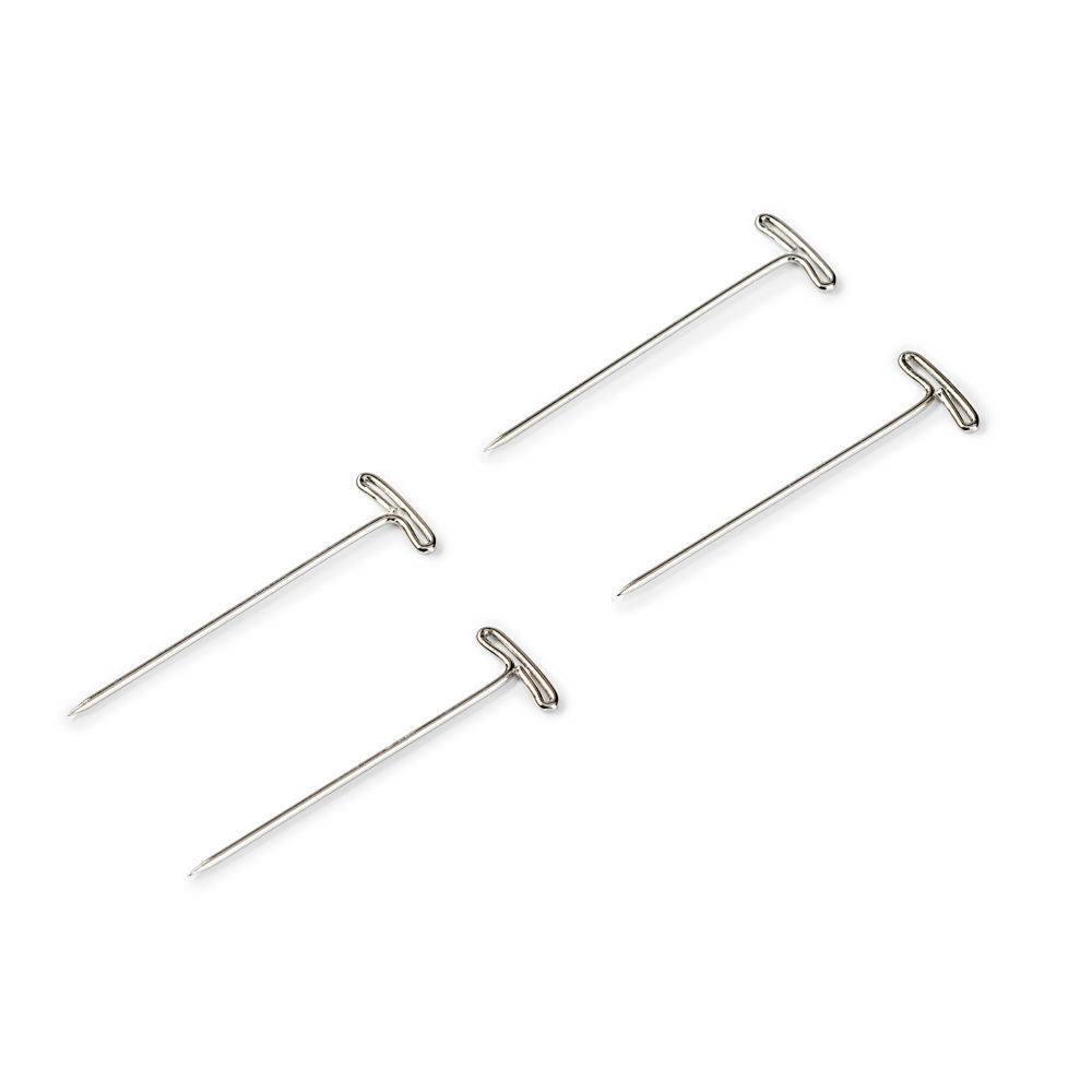 P021390 - T-pins steel 0.75 x 32mm silver  x 250g