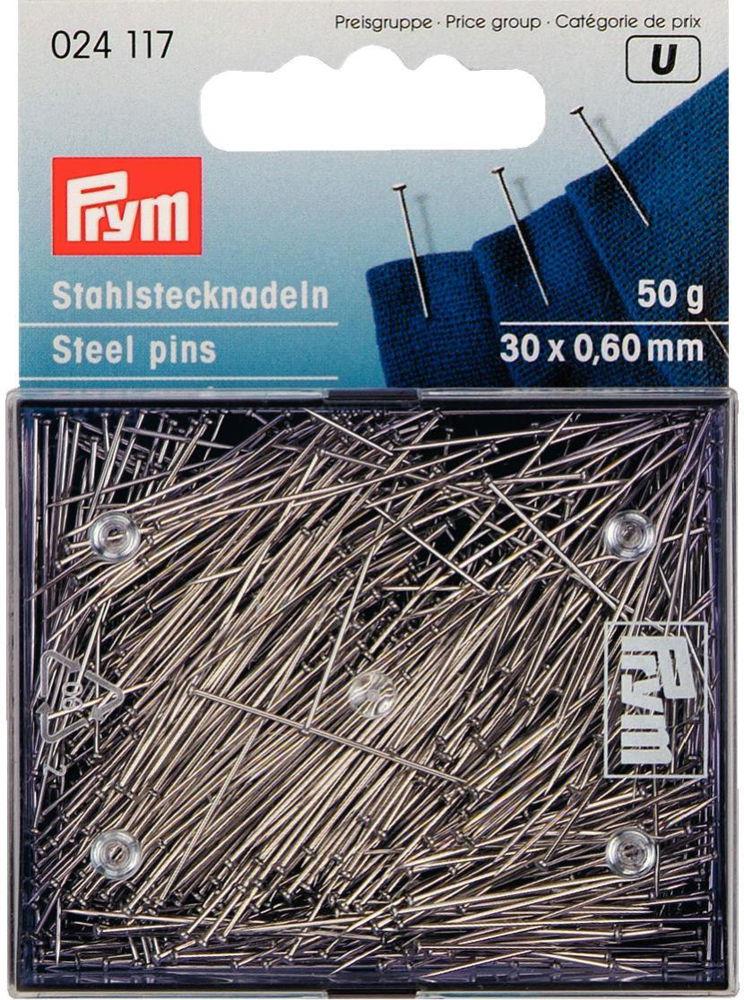 P024117 - Straight pins  6 EF 0.60 x 30mm silver x 50g