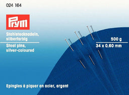 P024164 - Straight pins 8 extra fine 0.60 x 34mm silver x 500g