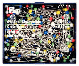 P029216 - Glass-headed Pins No. 9 assorted 0.60 x 30mm x 20g