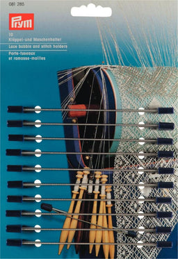P081285 - Lace bobbin and Stitch Holders aluminium 13 cm grey x 10pcs