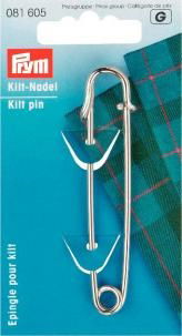 P081605 - Kilt Pin mild steel 76mm silver x 1pc