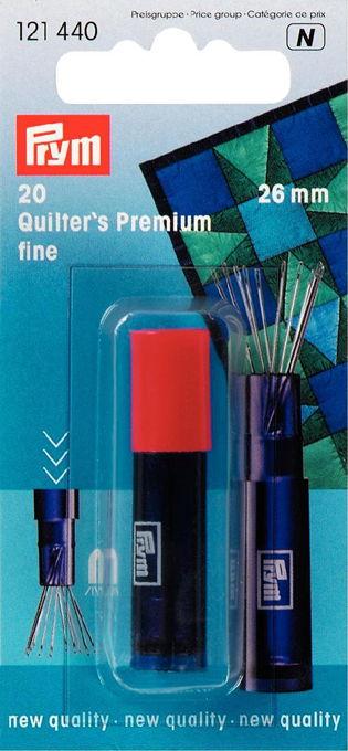 P121440 - Quilting needles F 26x0.60 silver-col x 20pc