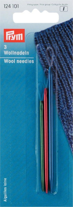P124101 - Wool Needles Aluminium assorted x 3pc