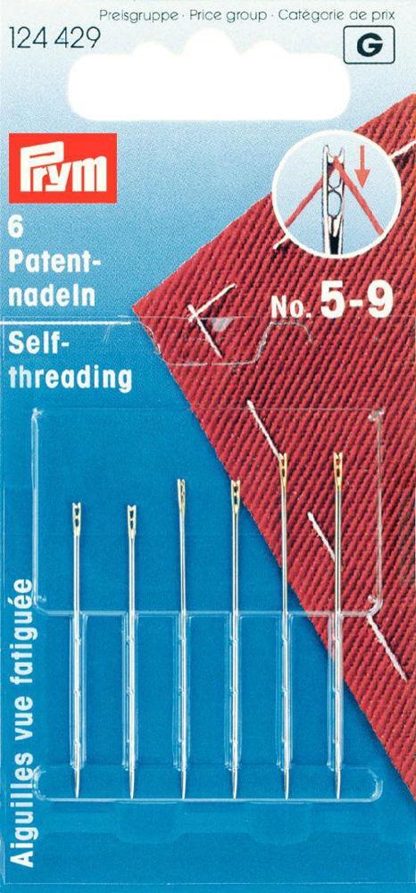P124429 - Self-thread Needle No. 5-9 assorted with split eye and g x 6pc