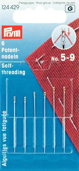 P124429 - Self-thread Needle No. 5-9 assorted with split eye and g x 6pc