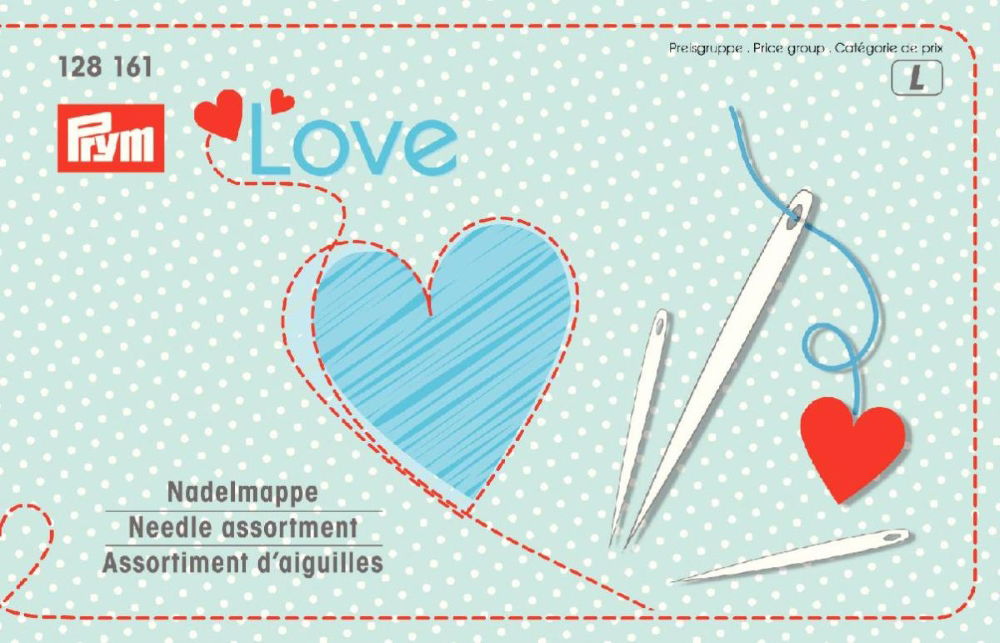 P128161 - NEEDLE ASSORTENT OF 29 SEWING & DARNING NEEDLES + THREADER