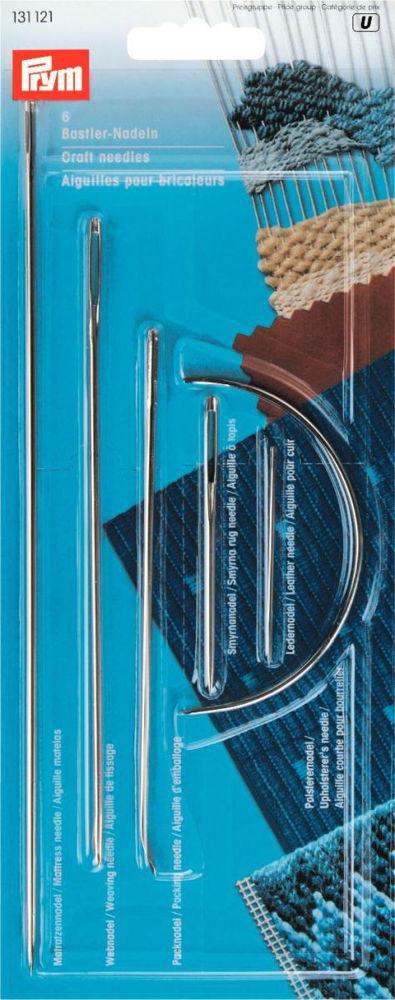 P131121 - Craft Needles assorted x 6pc mattress/weaving/pack/smyrna/leather/upholstery