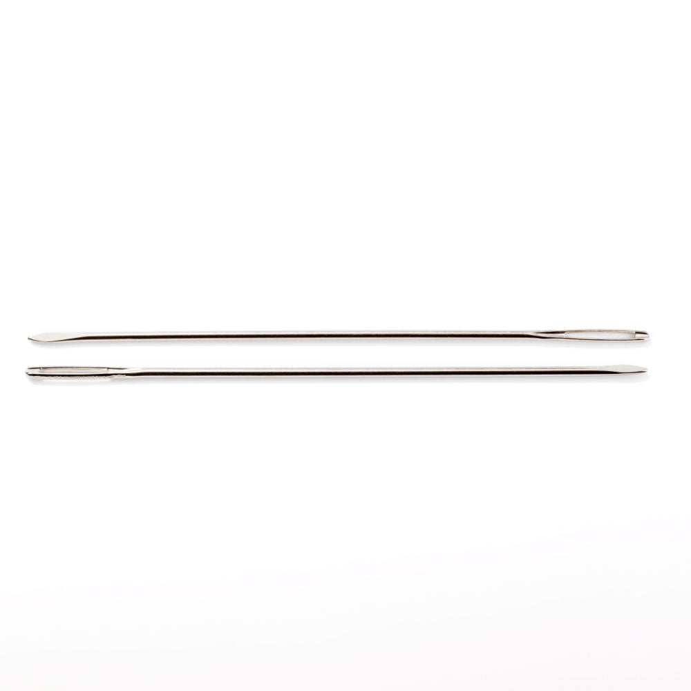 P131440 - Coarse stitch needle round point steel silver 2.4x150mm x 25pc