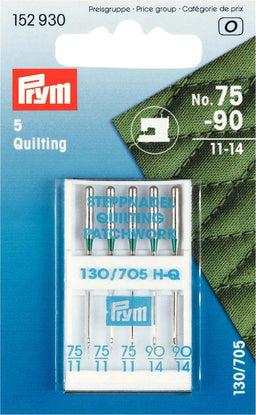 P152930 - Sew Machine Needle Sys130/705 Quilt 75/90 x 5pc