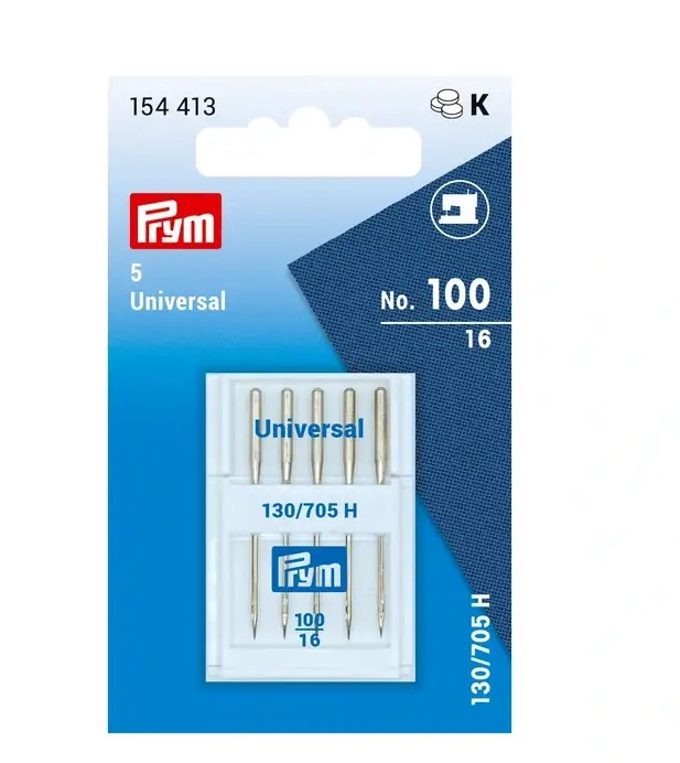 P154413  Sew machine Needles H Standard 130/705 100 flat shank 5pcs