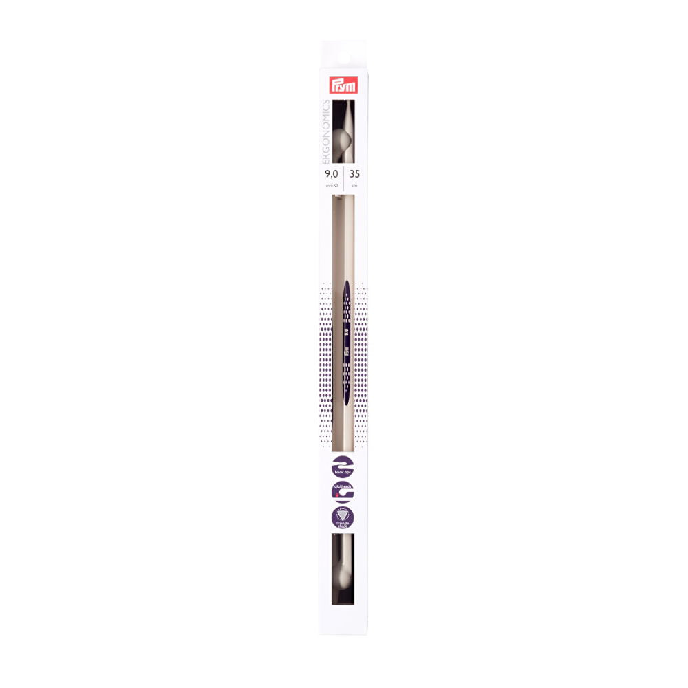 P190362 - PRYM ERGO SINGLE POINT KNIT PINS 35cm X 9mm