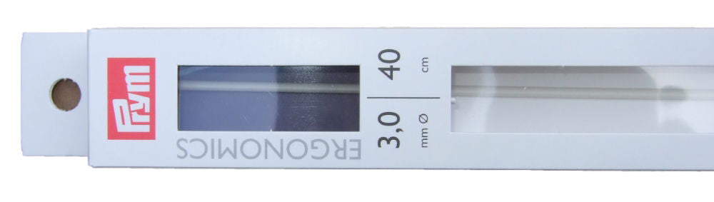 P190402 - PRYM ERGO SINGLE POINT KNIT PINS 40cm X 3mm