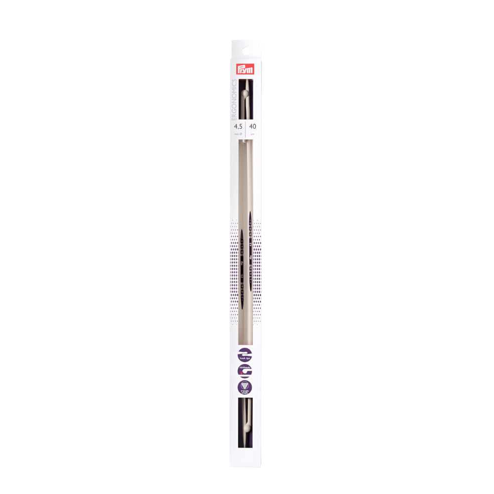 P190405 - PRYM ERGO SINGLE POINT KNIT PINS 40cm X 4.5mm