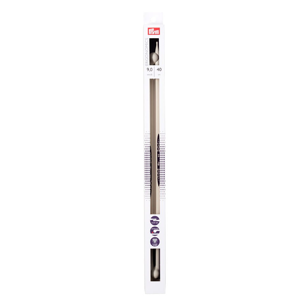 P190412 - PRYM ERGO SINGLE POINT KNIT PINS 40cm X 9.00mm
