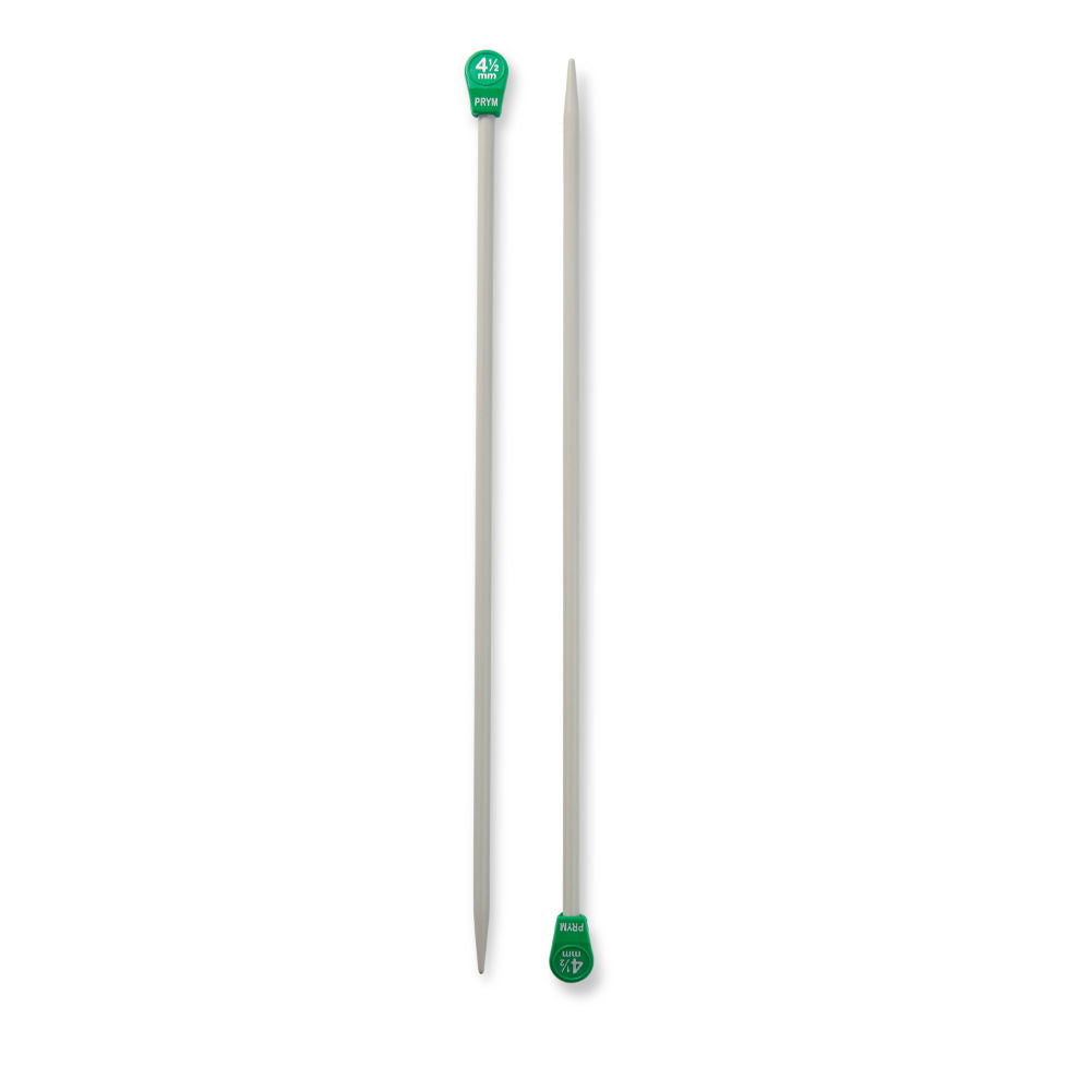 P191429 - Single-point Knit pins aluminium 25cm x 4.50mm pearl grey x 2pcs