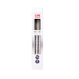 P194204 - PRYM ERGO DOUBLE POINT KNIT PINS 20cm X 4.00mm