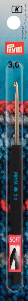 P195174 - Crochet Hook (Wool) Soft aluminium 14cmx3.00mm x 1pc silver