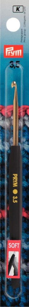 P195175 - Crochet Hook (Wool) Soft aluminium 14cmx3.50mm x 1pc silver