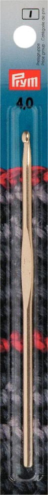 P195185 - CROCHET HOOKS FOR WOOL W/O HANDLE ALU 14cm 4.00mm X 1PC