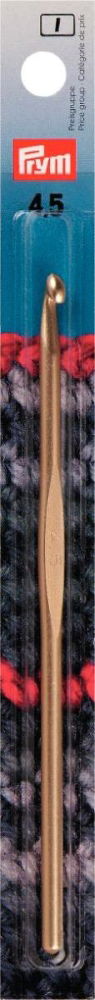 P195186 - CROCHET HOOKS FOR WOOL W/O HANDLE ALU 14cm 4.50mm X 1PC