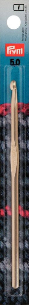 P195187 - CROCHET HOOKS FOR WOOL W/O HANDLE ALU 14cm 5.00mm X 1PC